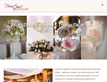 Tablet Screenshot of prestigedecor.pl